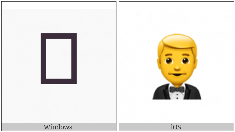Man In Tuxedo on various operating systems