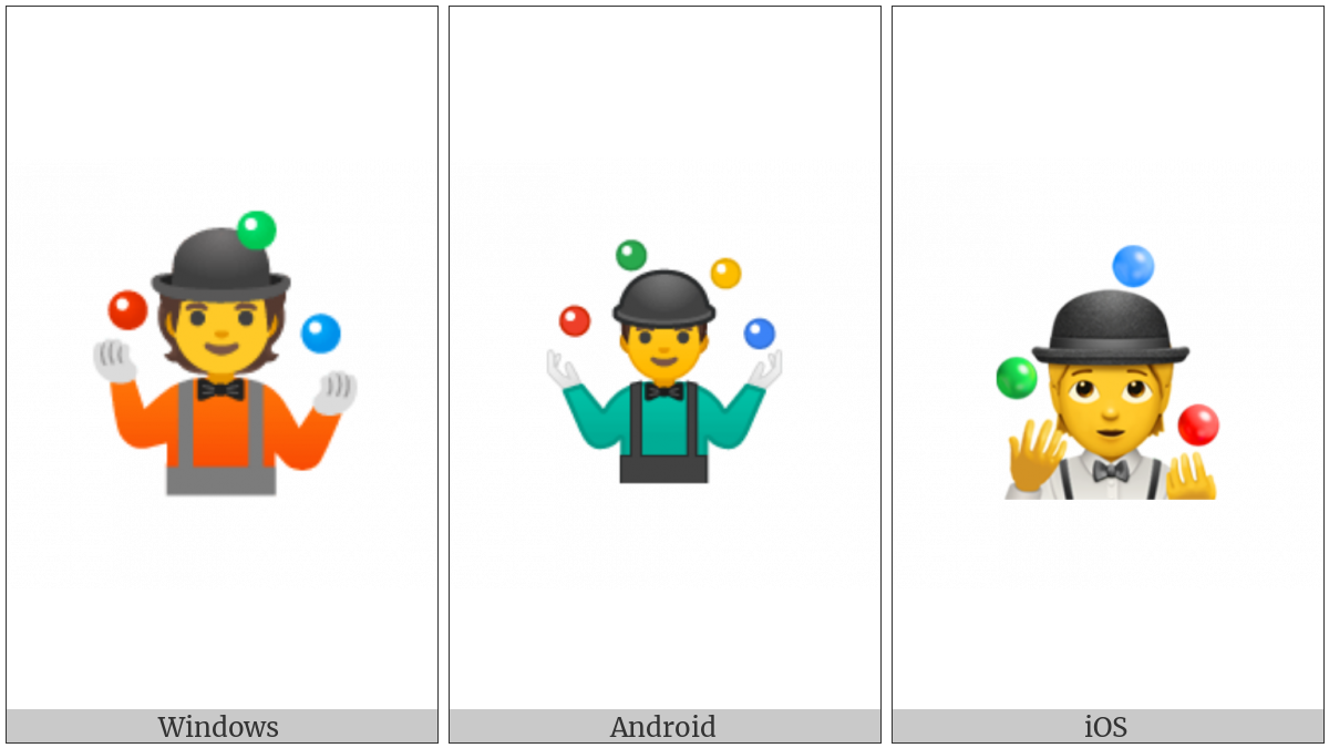 Juggling on various operating systems