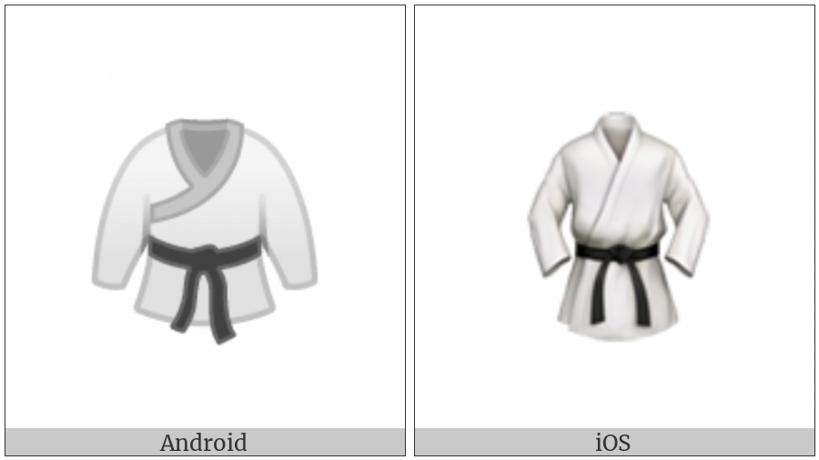Martial Arts Uniform on various operating systems