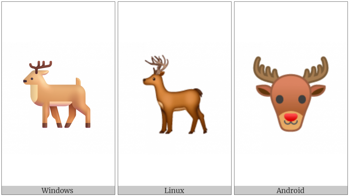 Deer on various operating systems