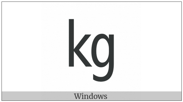 Square Kg on various operating systems