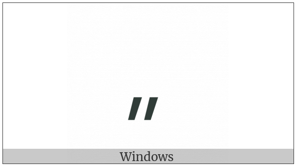 Control Character on various operating systems