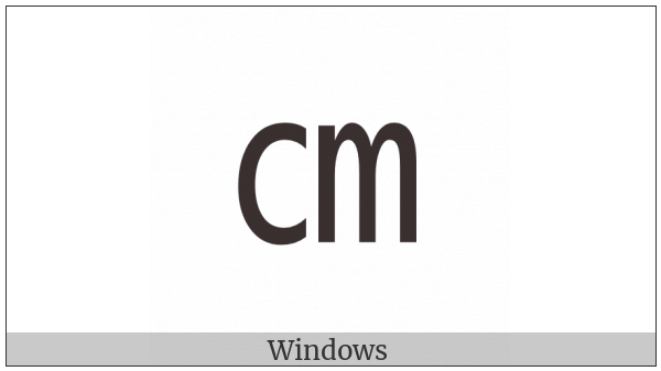 Square Cm on various operating systems