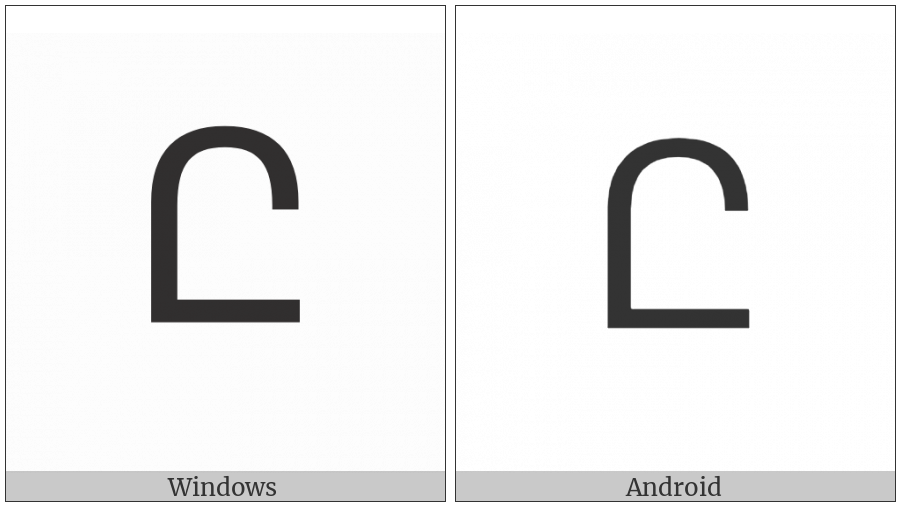 Armenian Capital Letter Et on various operating systems