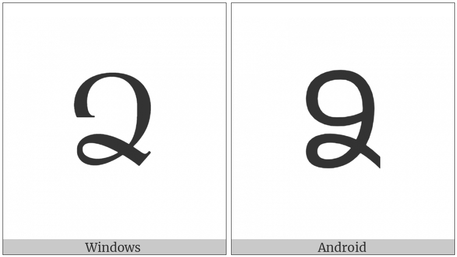 Armenian Capital Letter Ja on various operating systems