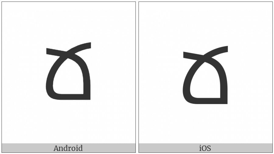 Armenian Capital Letter Cheh on various operating systems