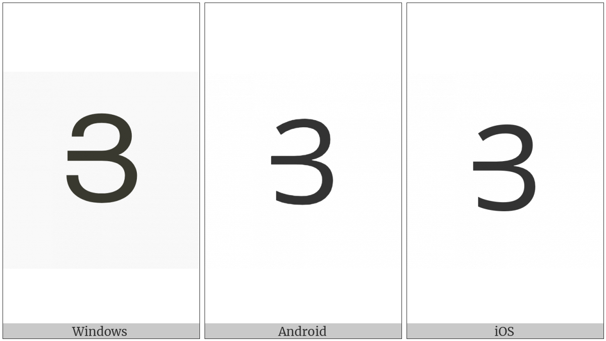 Armenian Capital Letter Yi on various operating systems