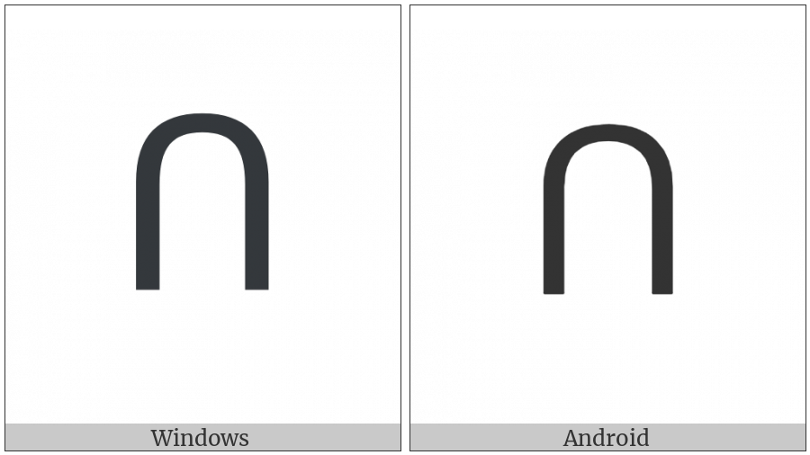 Armenian Capital Letter Vo on various operating systems