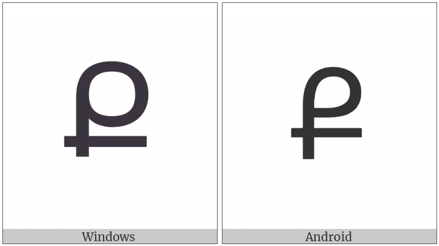 Armenian Capital Letter Keh on various operating systems