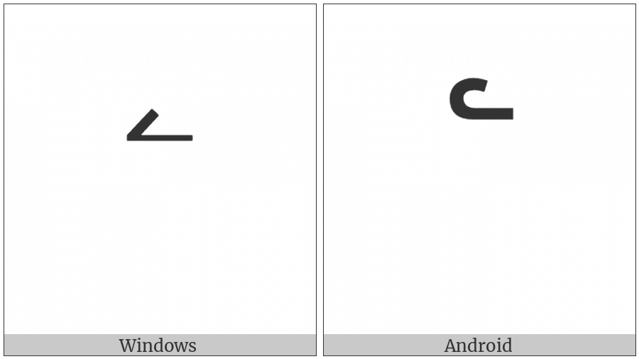 Armenian Abbreviation Mark on various operating systems