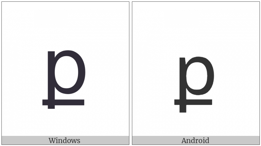 Armenian Small Letter Keh on various operating systems
