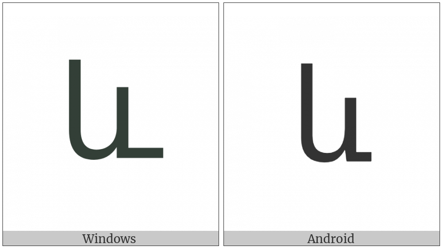 Armenian Small Ligature Ech Yiwn on various operating systems