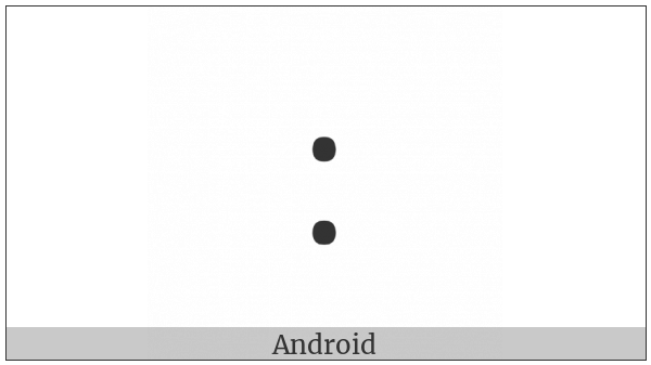 Armenian Full Stop on various operating systems