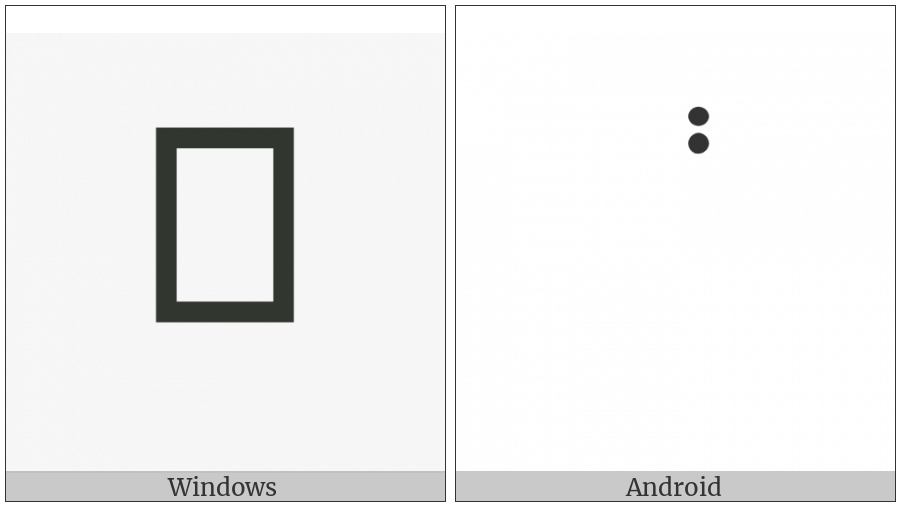 Hebrew Accent Zaqef Qatan on various operating systems