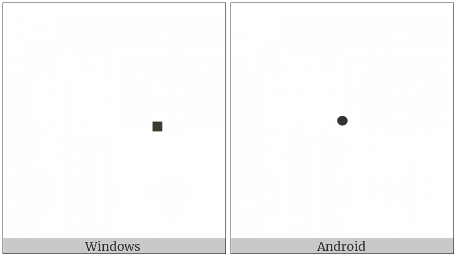 Hebrew Point Dagesh Or Mapiq on various operating systems