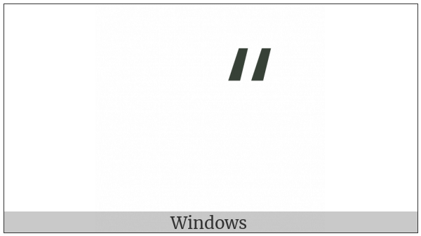 Control Character on various operating systems