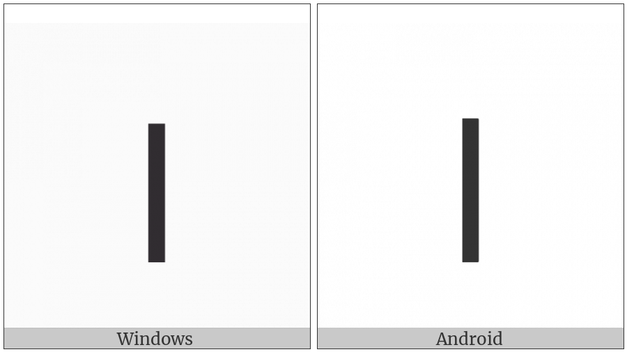Hebrew Letter Final Nun on various operating systems