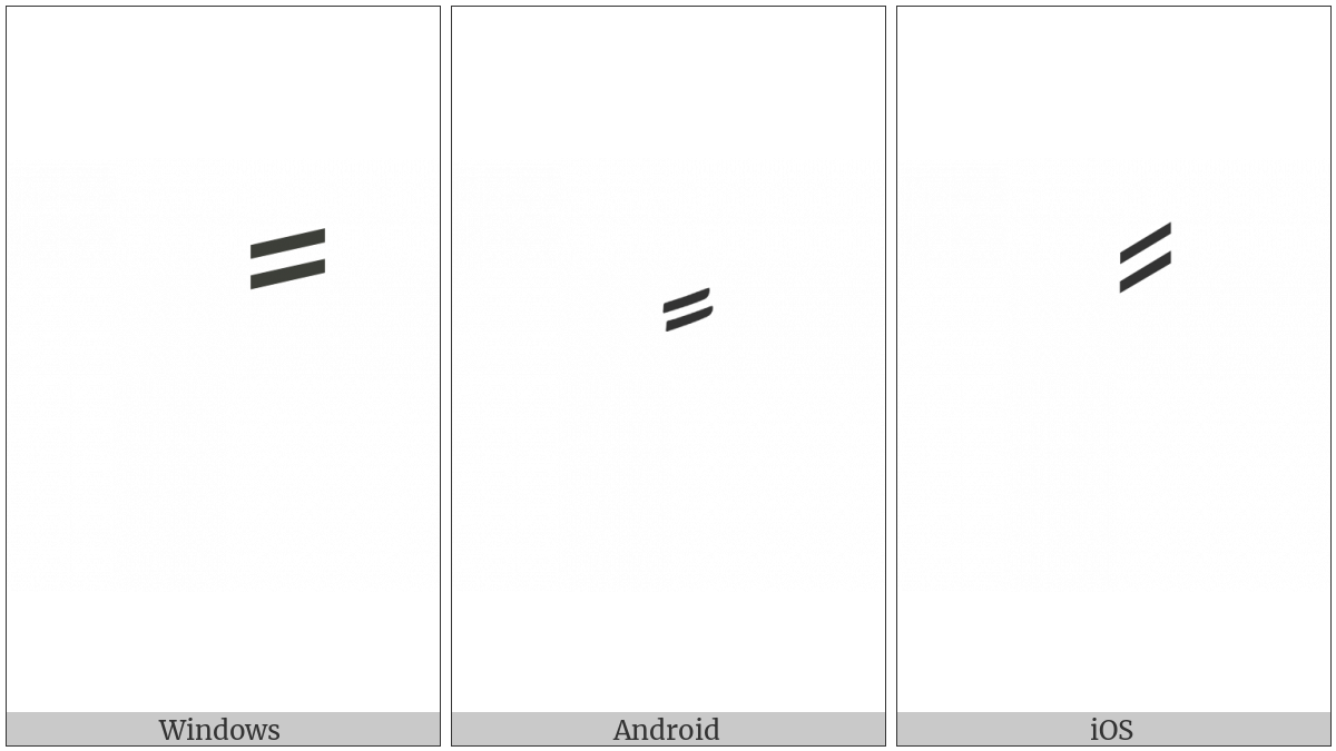 Arabic Fathatan on various operating systems