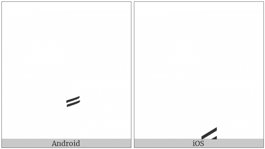 Arabic Kasratan on various operating systems