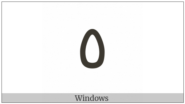 Arabic-Indic Digit Five on various operating systems
