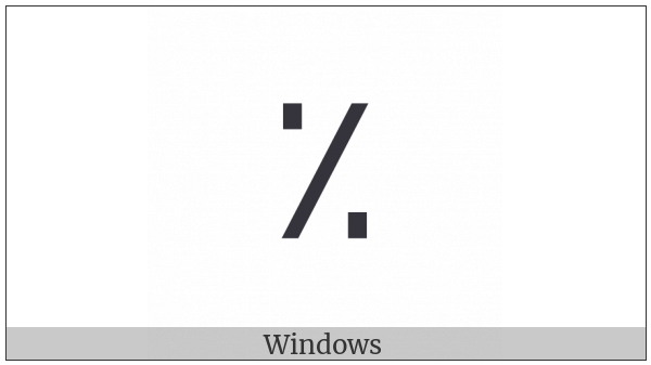Arabic Percent Sign on various operating systems