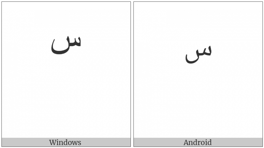 Arabic Small High Seen on various operating systems