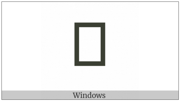 Syriac Sublinear Full Stop on various operating systems