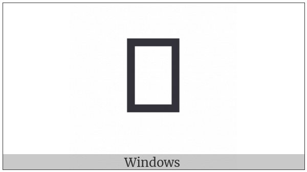 Syriac Supralinear Colon on various operating systems