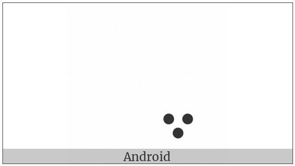 Syriac Three Dots Below on various operating systems