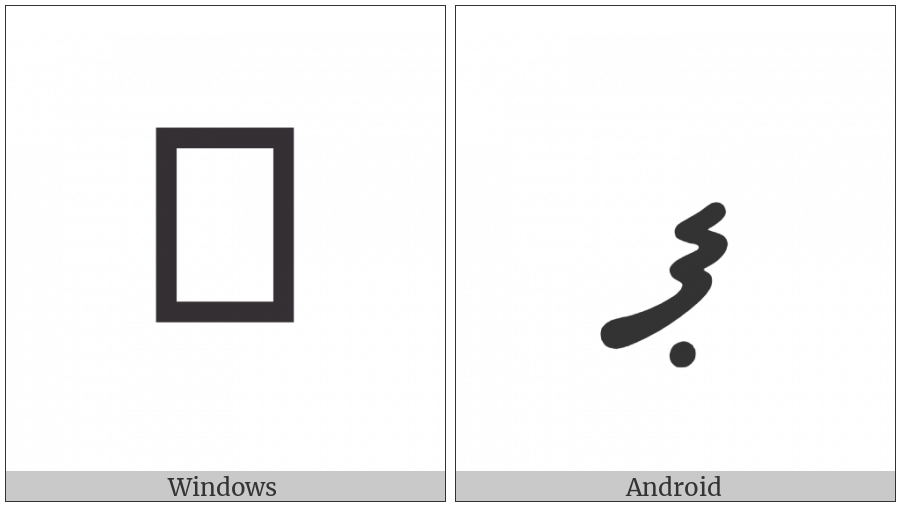 Thaana Letter Paviyani on various operating systems