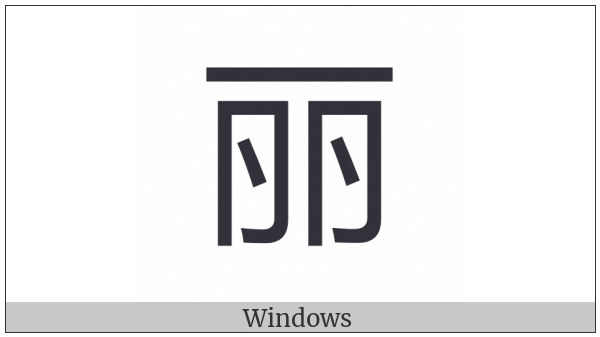 Cjk Compatibility Ideograph-2F800 on various operating systems