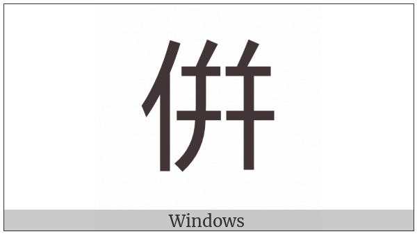 Cjk Compatibility Ideograph-2F807 on various operating systems