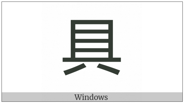 Cjk Compatibility Ideograph-2F811 on various operating systems