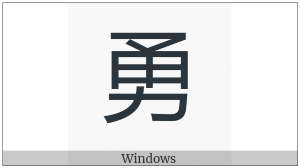 Cjk Compatibility Ideograph-2F825 on various operating systems