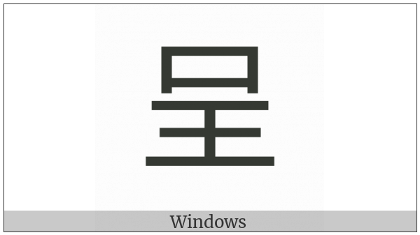 Cjk Compatibility Ideograph-2F83E on various operating systems