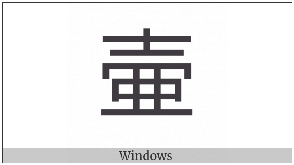 Cjk Compatibility Ideograph-2F85B on various operating systems