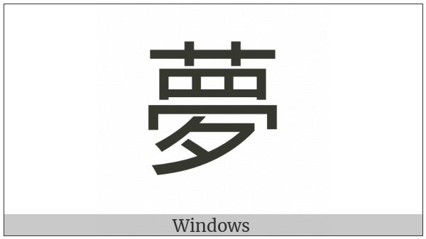 Cjk Compatibility Ideograph-2F85E on various operating systems