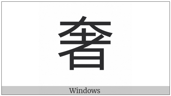 Cjk Compatibility Ideograph-2F85F on various operating systems