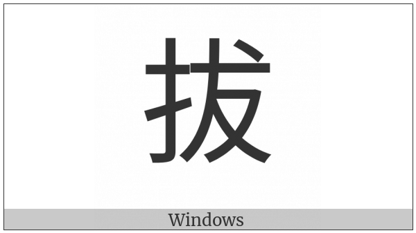 Cjk Compatibility Ideograph-2F8B6 on various operating systems