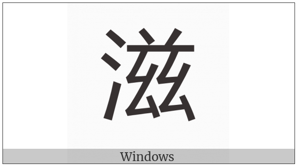 Cjk Compatibility Ideograph-2F90B on various operating systems