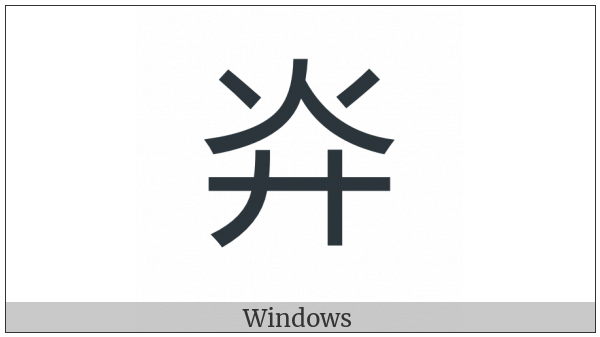 Cjk Compatibility Ideograph-2F919 on various operating systems
