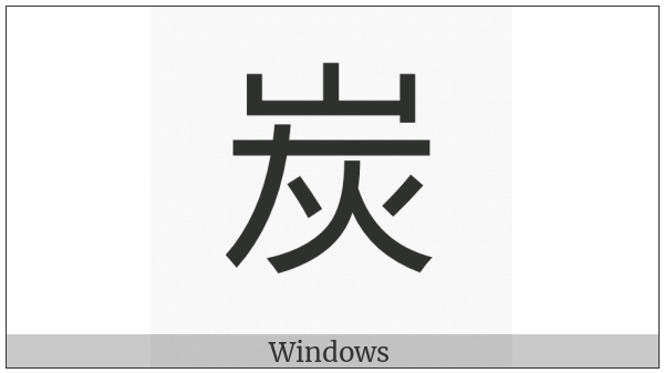 Cjk Compatibility Ideograph-2F91A on various operating systems