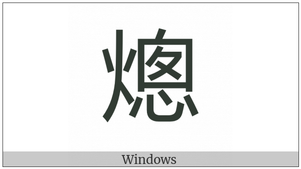 Cjk Compatibility Ideograph-2F91E on various operating systems