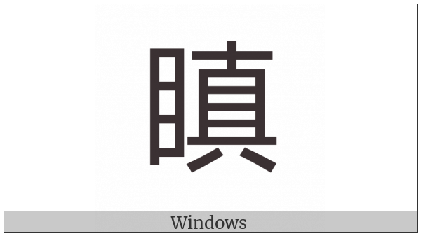 Cjk Compatibility Ideograph-2F94A on various operating systems