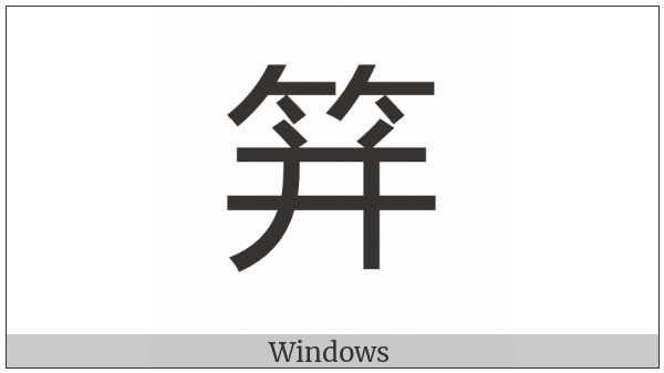 Cjk Compatibility Ideograph-2F960 on various operating systems