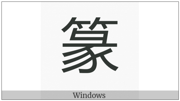 Cjk Compatibility Ideograph-2F962 on various operating systems