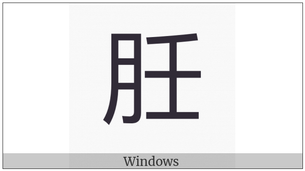 Cjk Compatibility Ideograph-2F981 on various operating systems