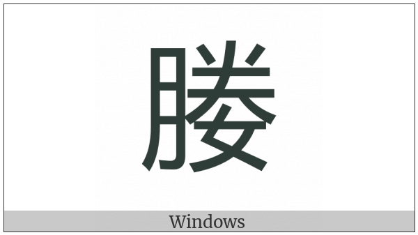 Cjk Compatibility Ideograph-2F986 on various operating systems