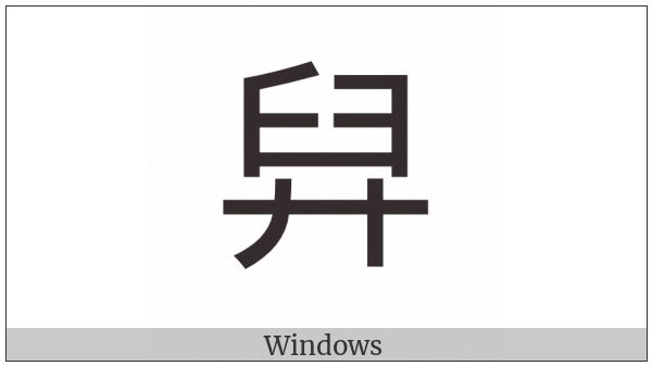 Cjk Compatibility Ideograph-2F98B on various operating systems