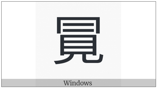Cjk Compatibility Ideograph-2F9Ca on various operating systems